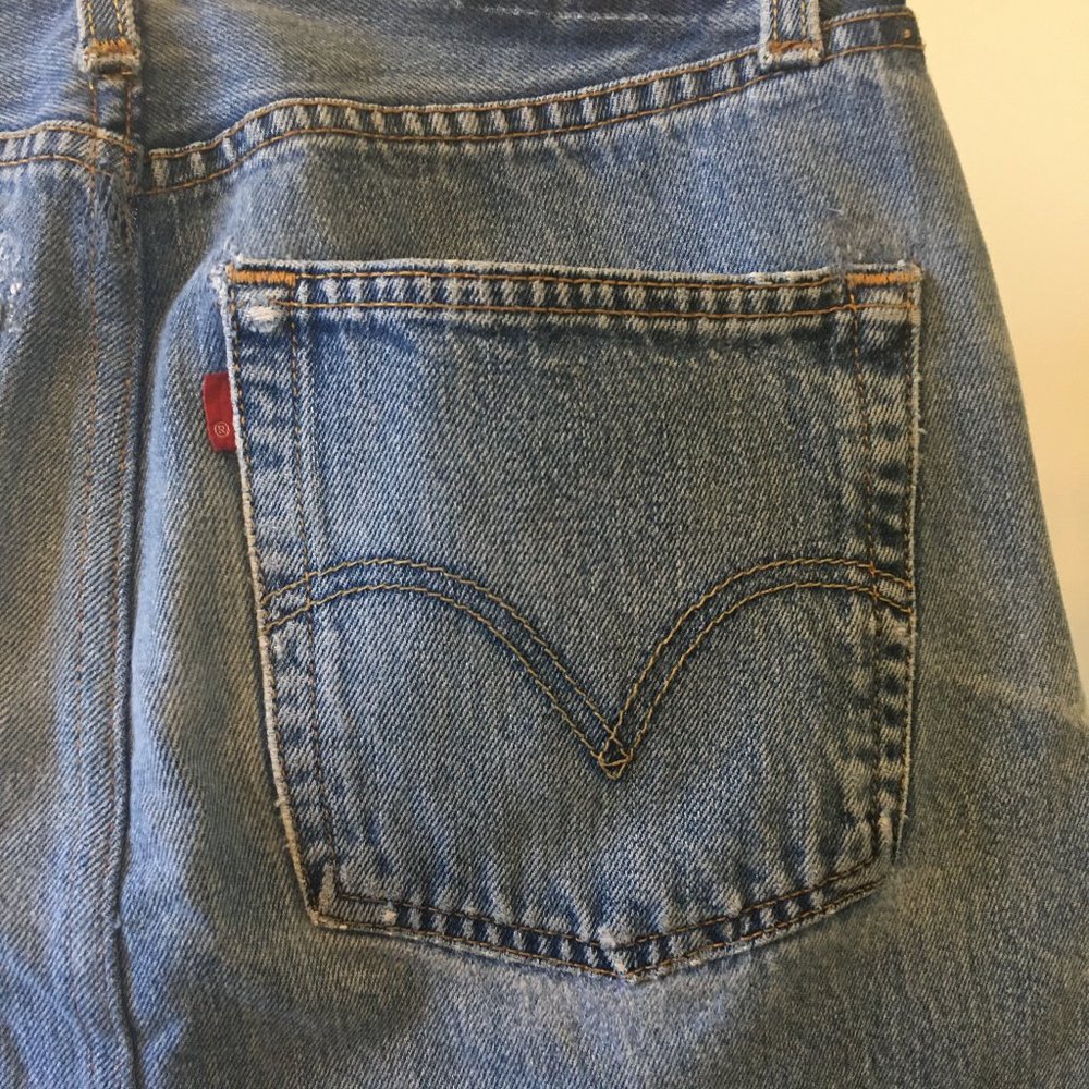 REDONE High Rise Mini Skirt - Picture 9 of 13